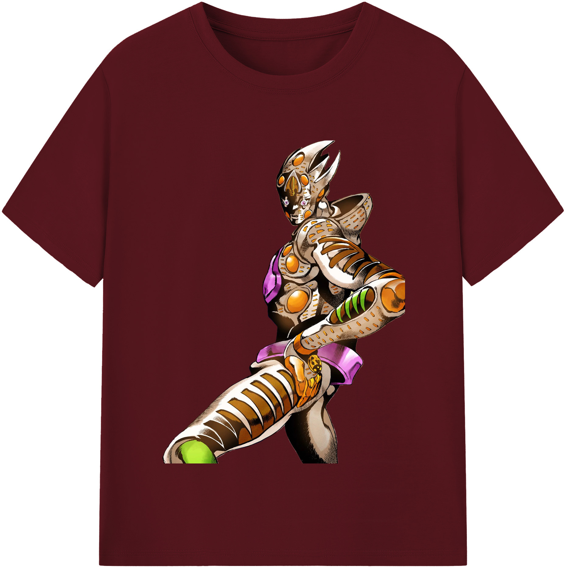 （画像用） ジョジョの奇妙な冒険 ジョルノ?ジョバァーナ JoJo's Bizarre Adventure Giorno Giovanna 綿100％半袖Tシャツ（フロントプリント）